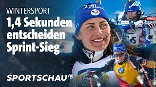 Biathlon: Franziska Preuß verpasst Sieg beim dramatischen Sprint in Annecy | Sportschau