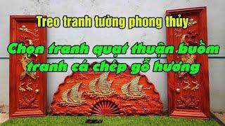 Tranh gỗ treo tường đẹp | Giá mua 2 bộ tranh phong thủy gỗ hương năm 2020