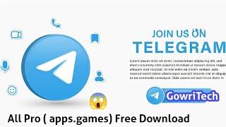 JOIN ON TELEGRAM @GOWRI TECH (all Pro apps.games and pro tools free download)