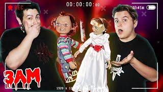 DO NOT PLAY ANNABELLE VS CHUCKY SAME TIME AT 3AM!! THEY FOUGHT (Berke Kalfa Went Crazy!)