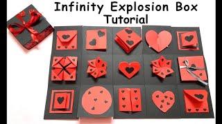 Beautiful Infinity Explosion Box Tutorial | Explosion Box by Anvi's Handmade Crafts