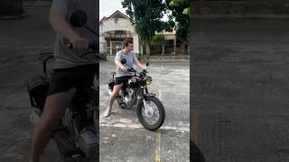 Our Colombian friend tries out our TMX125 Scrambler build #youtubeshorts #shorts #honda #scrambler