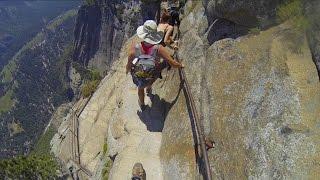 Yosemite Falls Trail - the SCARY part for me - maybe not you (2015)