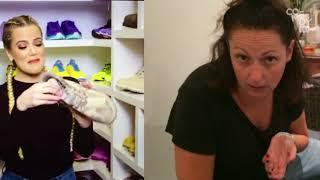 Celeste Barber V's Khloe Kardashian fitness wardrobe.