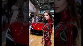 Meet AI Humanoid Robot Hosts at Car Show 2025! #robot #shorts