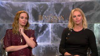 How to pronounce Charlize Theron & Emily Blunt Interview THE HUNTSMAN & THE ICE QUEEN