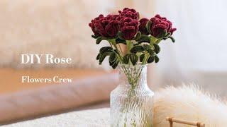 How to Make Red Roses with Pipe Cleaners (Easy Pipe Cleaner DIY Craft Tutorial)