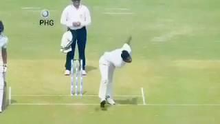 Full bowling run up . Aqib khan india u19 palyer