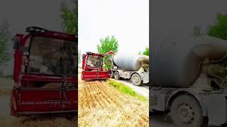 Cross-Industry Ingenuity: Cement Mixer Truck Transforms into Wheat Field Transport Hero