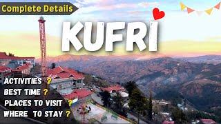 Kufri Tour Plan | Kufri Shimla | Kufri Adventure Park | Himalayan Nature Park | Kufri Vlog #kufri