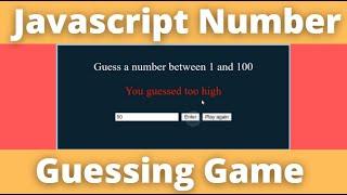 Awesome Javascript Number Guessing Game