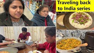 Friend வீட்ல விருந்து &Last min shopping at COSTCO ~Traveling from USA TO INDIA Family Traveler VLOG