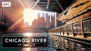 4K Chicago River Kayaking at Spectacular Sunrise - Cinematic Relaxation Film