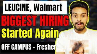 Leucine, Multibagg, Walmart Biggest Hiring | Direct Test | OFF Campus Drive For 2025, 2024 Batch