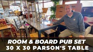 Room and Board Pub Table Set