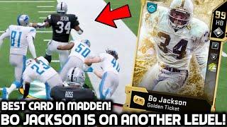 GOLDEN TICKET BO JACKSON RUNS THROUGH PLAYERS! TRUCKING & JUKING EVERYBODY! Madden 20 Ultimate Team