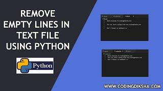 Python Script to Remove Blank Lines from Text File