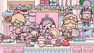 Candy’s Family Morning Routine at Sugar Pink Essential Home  Toca Life World | Toca Boca