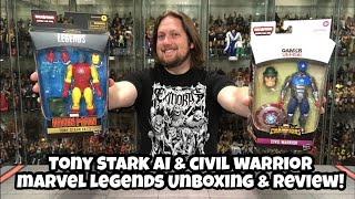 Marvel Legends Iron Man Tony Star AI & Civil Warrior Unboxing & Review! Shang-Chi Wave