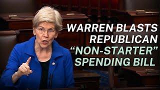 On Senate Floor, Warren Opposes House Republicans “Non-Starter” Budget Proposal