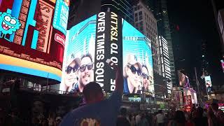 filming Times Square Billboards