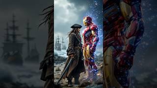Jack Sparrow Meets Ironman for Mutant AI Fusion! #aifusion #ironman #jacksparrow #shorts