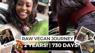 2 Years Raw Vegan (730 Days!) Journey! A Crazy Rollercoaster Ride!! Here's What Happened!