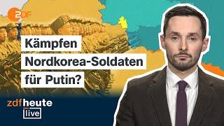 Erst Waffen, dann Soldaten? Was die Beteiligung Nordkoreas für die Ukraine bedeutet | ZDFheute live