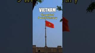 3 week backpacking itinerary for Vietnam. See my Vietnam playlist for more videos.  #travel