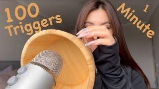 Asmr 100 triggers 1 minute short version #asmr #asmrrelax #asmrsleep #asmrtriggers