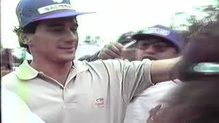 GP of Mexico 1991 Ayrton Senna Post Race