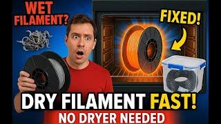  How to Dry Filament WITHOUT a Filament Dryer! (Quick & Easy Method)
