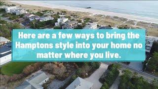 How to Invoke Hamptons Style Interiors in Your Home