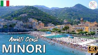 MINORI │ ITALY.  Day Trip to Minori: See the Colorful Amalfi Coast in 4K!