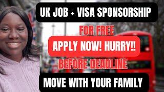 Move To The UK  For Free | Visa Sponsorship | Relocate Immediately