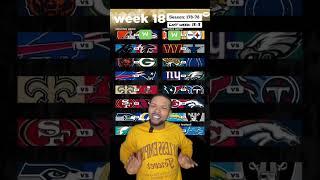 NFL WEEK 18 PICKS