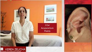 Three Ear Acupuncture Points To Relieve Stress And Pain