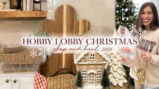 HOBBY LOBBY CHRISTMAS SHOP WITH ME AND HAUL 2024