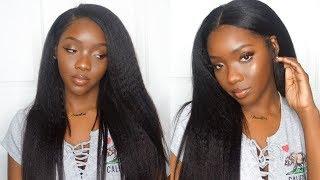 Straightening Natural Hair Ft Better Length Kinky Straight Clip-ins