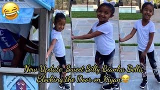 Bianka Bryant is Being Silly Blocking the Door On Kiyan Vanessa Bryant Enjoy Taking Videos of them