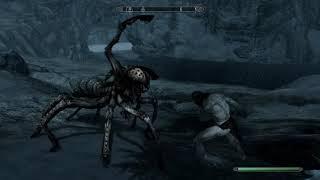 Giant vs Giant Frostbite Spider - Skyrim