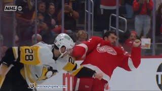 Marcus Pettersson vs Dylan Larkin Oct 18, 2023