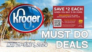 *3 FREEBIES* Kroger MUST DO Deals for 5/29-6/4 | NEW MEGA SALE, Self-Care Event & More