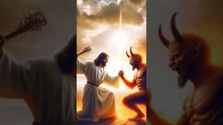 JESUS VS DEVIL #subscribe for Jesus #jesuschrist #god #ytshorts #sorts