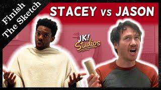 Stacey vs Jason - Finish the Sketch in Quarantine
