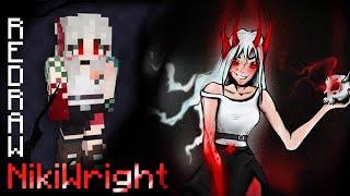Рисую майнкрафт ютуберов - NikiWright (Mineshield 3)