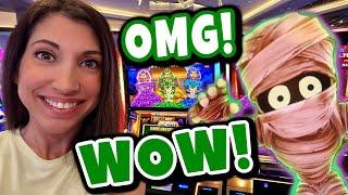 I got the Full Screen Mummy!  And a sneak peek of the NEWEST Mo Mo Mo Mummy slot