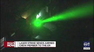 Laser strike temporarily blinds University of Utah AirMed helicopter crew member