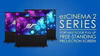  Elite Screens ezCinema 2 Portable Floor Pull-Up Projection Screen