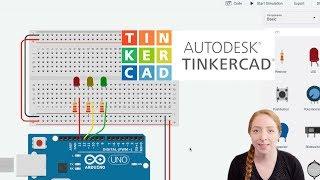 LEDs & Breadboards With Arduino in Tinkercad